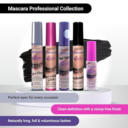 Mascara Set for Volume & Length - 5 Pack Deep Ebony Lash Makeup