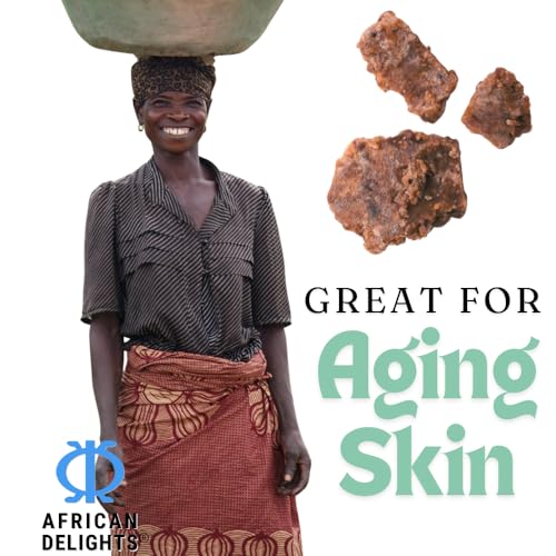 African Delights Herbal Black Soap Bar ? Organic Soap for Acne & Sensitive Skin, Traditional Skincare from Ghana, Face & Body Cleanser, Jabon Negro Africano