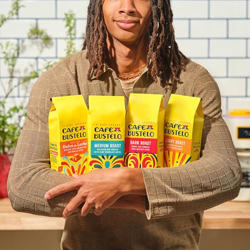 Medium Roast Whole Bean Coffee - Pack of 6, 10 oz Bags - Café Bustelo