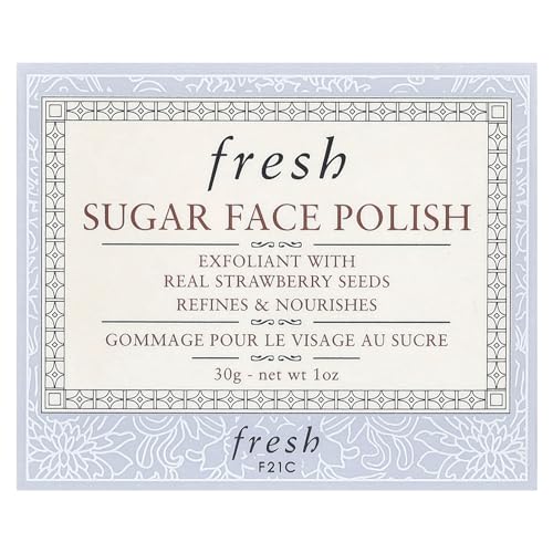 Fresh Sugar Face Polish with Strawberry Seeds - 1 oz Exfoliating Mask & Scrub