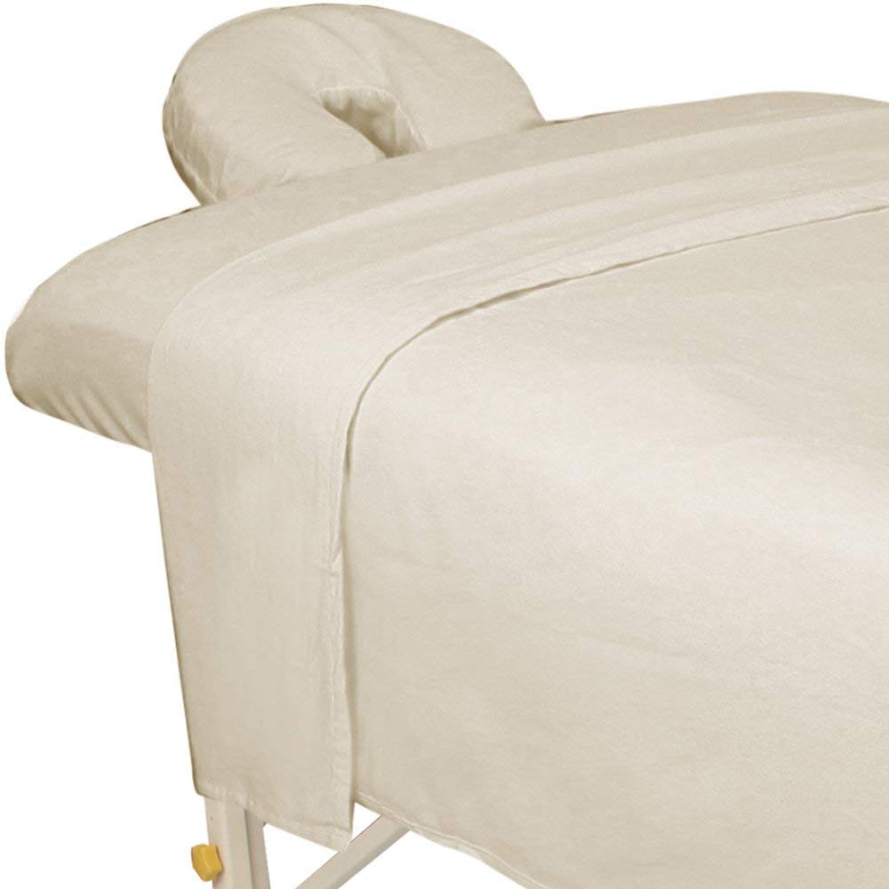 Premium Designer Flannel Massage Sheet Set - 3-Piece, Island Tranquility for Massage Tables