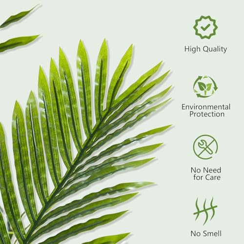 5FT Artificial Palm Tree Indoor - Realistic Fake Plant for Home & Office Decor