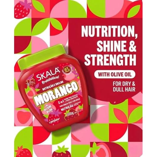 Skala - Linha Frutastica - Creme de Tratamento Morango 1 Kg - (Fruitastic Collection - Strawberry Treatment Cream Net 35.37 Oz)