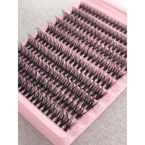 False Eyelashes Kit, 530pcs, Wispy Lashes Pearl Fluffy Natural Look Lash Cluster Thick Soft Curly Lash Extensions
