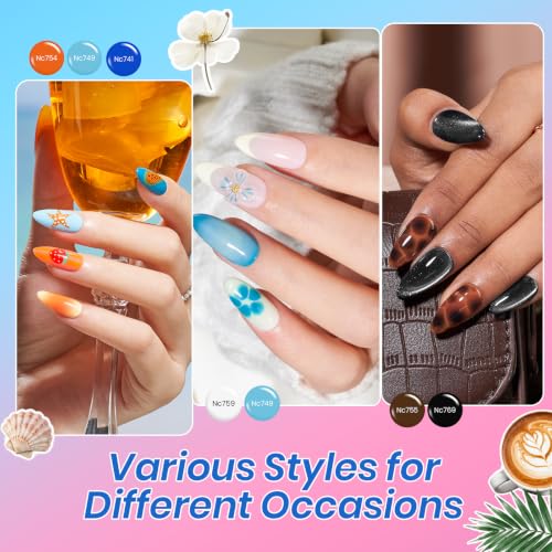 Beetles Gel Nail Polish Kit with UV Light - 32 Color Multicolor Set, 68pcs DIY Manicure