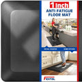 FEATOL 1-Inch Extra Thick Anti-Fatigue Mat for Standing Desks, Kitchen – Black, 70" x 24" x 1"