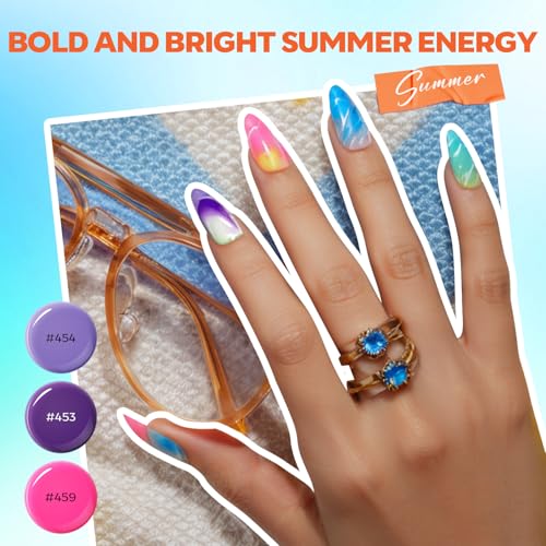 Modelones 133pcs Poly Nail Gel Kit 32 Colors All Seasons (0A-32 Colors All Seasons)