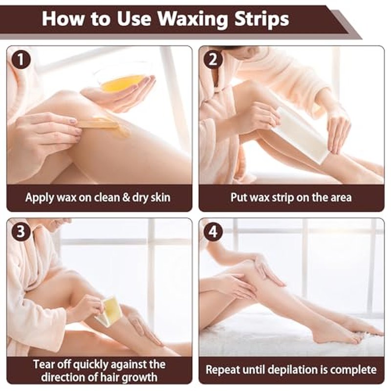 250 Pcs Large Non Woven Wax Strips for Hair Removal, 7.8''x 2.75'' Waxing Strips, Body and Facial Waxing Paper without Wax, Soft and Skin-friendly, for Face, Arms, Armpit, Chest, Back, Bikini, Leg