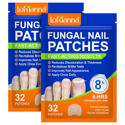 Toenail Treatment Extra Strength 32 Patches - Overnight Nail Repair for Damaged Nails, 2PCS