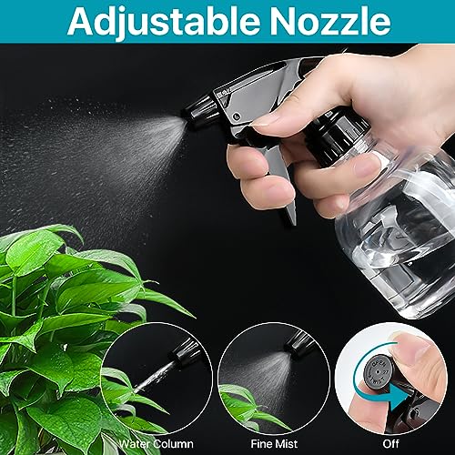 8oz Refillable Spray Bottles with Adjustable Nozzle - Pack of 24