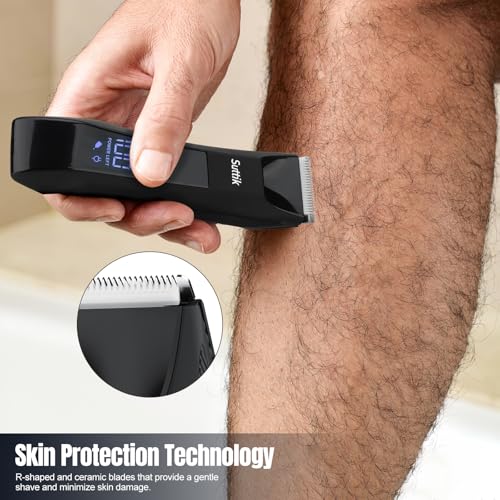 Men's 3-in-1 Body & Nose Hair Trimmer Black945 - Waterproof Electric Grooming Kit