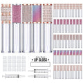 AMORIX 50 Pack Diamond Lip Gloss Tubes with Wand 5ml Empty Rhinestone Lip Gloss Containers + 3pcs Syringes + Labels for DIY Base