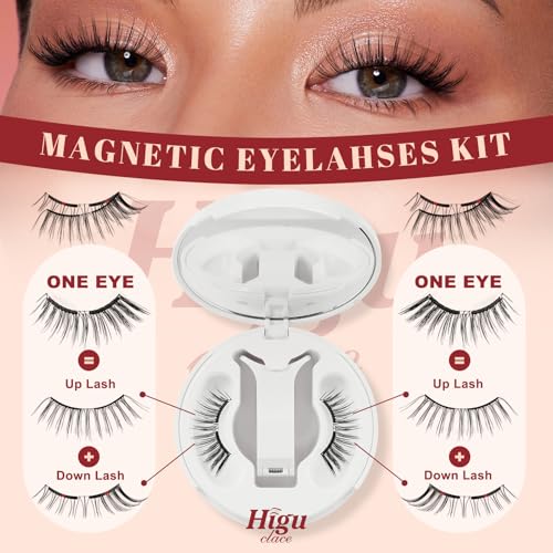 Magnetic Eyelashes Natural Look Reusable False Lashes with Applicator