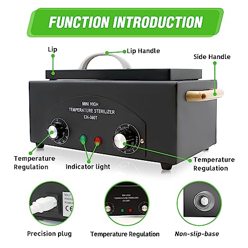 High Temperature Metal Tool Disinfection Box for Nail & Beauty Equipment - 110V 300W