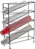 20-Inch 4-Tier Cup Dispenser Rack for Cafes and Restaurants