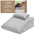 Adjustable Wedge Pillow for Sleep Support – Memory Foam 3 Inserts, Reflux & Recovery