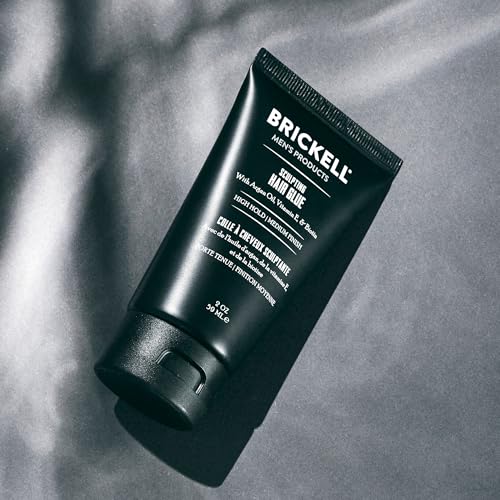 Brickell Men's Hair Styling Sculpting Hair Glue 2 Fl Oz - All Day Hold & Control
