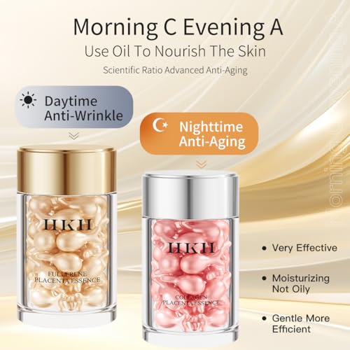 Vitamin C & Retinol Serum Capsules Set - 96 Travel-Friendly Single-Use Pouches
