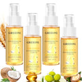GREEONIL 24K Gold Infused Argan Hair Oil - 240ML Pack of 4 for Frizz Control & Shine