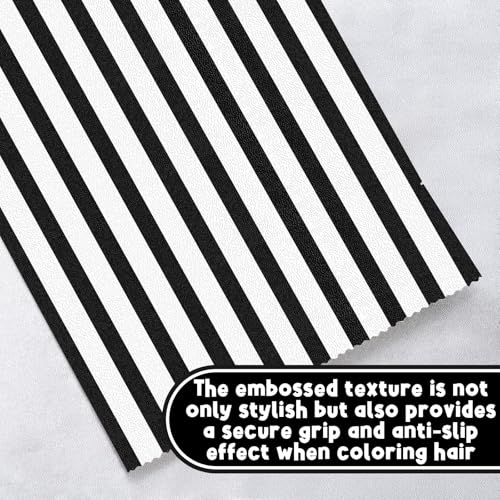 Black and White Stripes Hair Foils for Highlighting - 500 Sheets, Salon Use, Pop-up Dispenser