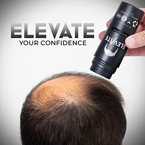 Black Hair Fibers for Thinning Hair 40g Bottle - Natural Keratin Concealer (Black)