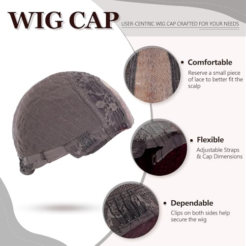 Refined Hair Long Burgundy Wavy Wig 26in for Women - Middle Part, Heat-Resistant Synthetic Fiber, Comfortable Fit