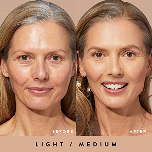 LAURA GELLER NEW YORK Quench-n-Tint Tinted Moisturizer - Sheer to Light Buildable Coverage - Natural Glow Finish - Lightweight Formula with Hyaluronic Acid, 03 Light/Medium