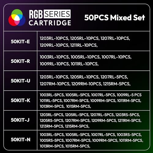 Tattoo Needles Cartridge Set 50PCS Assorted Sizes for All Standard Machines EN20-FG-50KIT-NNEWNEW