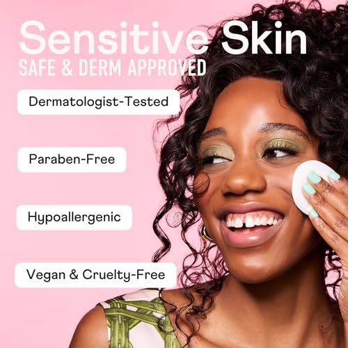 Swisspers Ultra Luxe Strong Cotton Rounds - 100 Count Pack of 6, Dual-Sided, Biodegradable, Self-Care & Makeup Remover