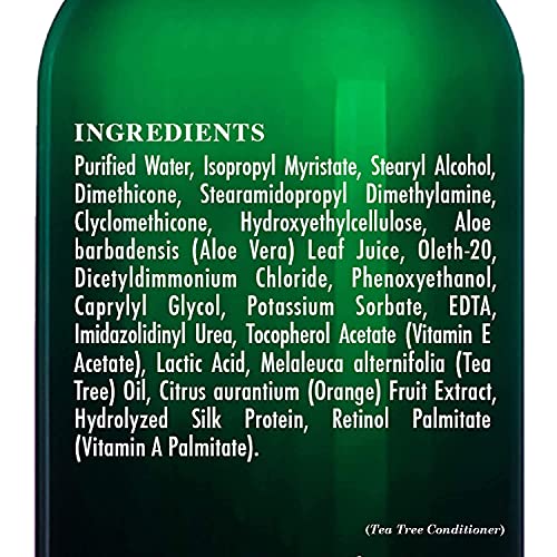Tea Tree Shampoo & Conditioner Set for Dry Scalp - 16 oz Bundle