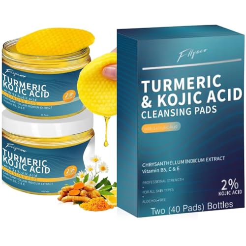 Turmeric Acid Cleansing Pads For Women: Exfoliating & Hydrating Turmeric Cleansing Pads for Face