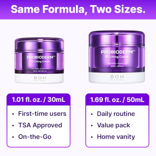 Probiotic Anti-Aging Face Cream with 17-Peptide Complex & 3D Lifting Technology
