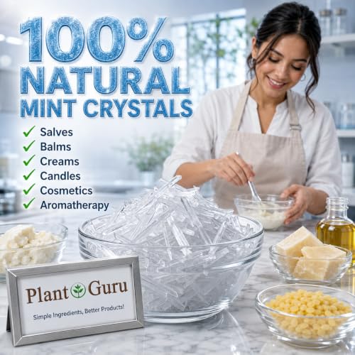 Menthol Crystals 1 lb - Pure Natural Mint for Cosmetics & Aromatherapy