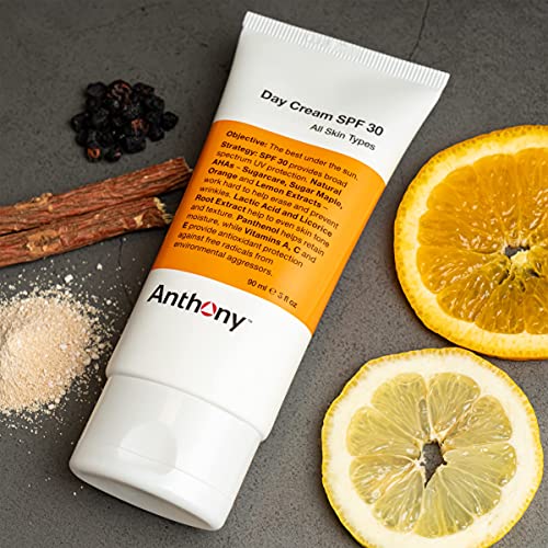 Anthony Sun Essentials Duo, Day Cream SPF 30 Men¡¯s Face Moisturizer with Sunscreen and No Sweat Body Defense Deodorant
