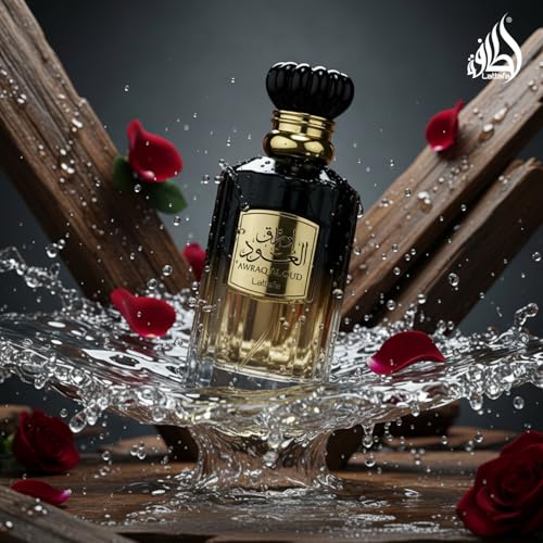 Lattafa Awraq Al Oud Unisex Eau De Parfum Spray 3.4oz - Long lasting, luxurious fragrance
