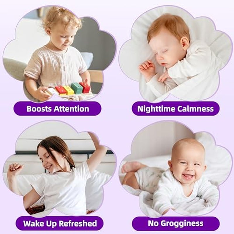 Magnesium Lotion for Kids & Babies, Lavender Magnesium Cream for Sleep, Soothing Relief & Relaxation, Topical Magnesium Buttur, Apply to Legs, Arms, Stay Calm at During The Night (4 oz, Lavender)