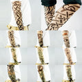 Kare & Kind 10pc Fake Temporary Tattoo Sleeves Body Art Arm Stockings Accessories - Multi Pack 3 Mixed Designs for Unisex-Adults
