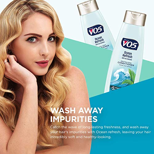 VO5 Ocean Refresh Revitalizing Conditioner - 12.5 Fl Oz - Sea Minerals Leaves Hair Looking Vibrant and Beautiful