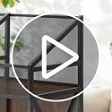 EYOCAL Vinyl Record Storage Rack - Wooden Display Shelf for Albums & Magazines