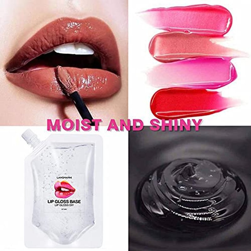 Lip Gloss Base 150ML, Clear Moisturizing Versagel Base Gel for DIY Handmade Lip Gloss Lipstick, Ingredient Safety - 5.07oz (3 Pack x 50ML)