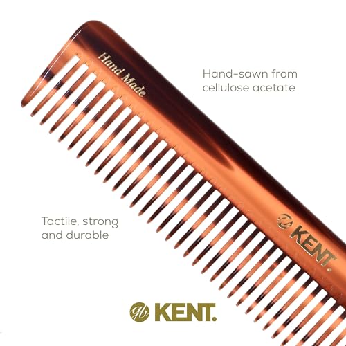 Kent 92T Tortoise Wide Tooth Detangler Comb 3 Pack for Curly & Wavy Hair