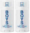 Level Up Boys Deodorant Pack of 2 - Aluminum-Free, 24 Hr Odor Protection, Natural Scent