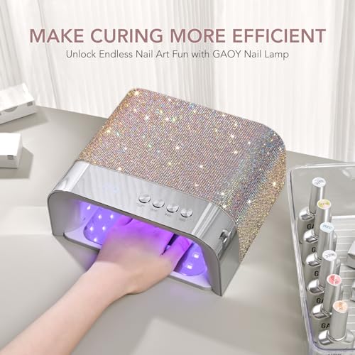 GAOY Professional UV Nail Lamp, Big Cavity Design for Long Nails, 36 LED Fast Curing Light with Infrared Sensor for Salon Gel and Acrylic Polish, Diamond