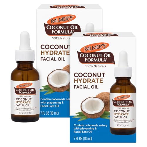 Facial Oil with Coconut Monoi Hydrating Serum - 1 Fl Oz Pack of 2