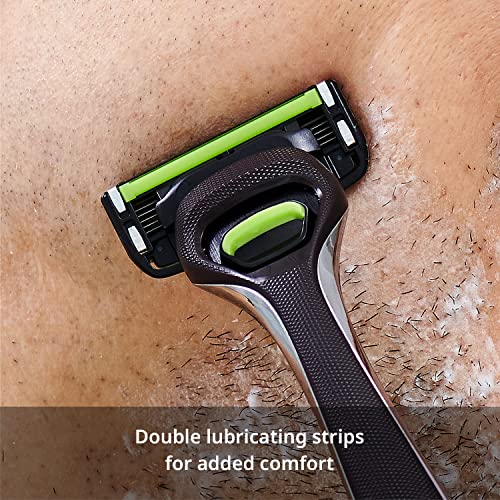 Men's Razor Grooming Kit with 2 Ergonomic Handles & 8 Blades – Complete Shaving Set