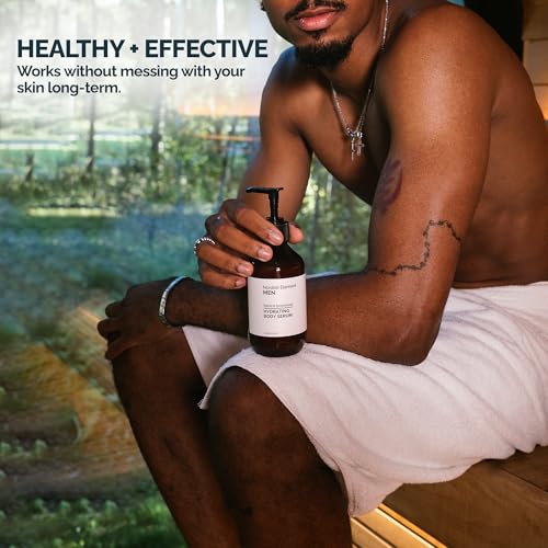 Nordisk Element Body Serum for Men, 9.13 Fl Oz | Lightweight & Instant Hydrating Serum with Hyaluronic Acid, Antioxidants & Nordic Botanicals | Vegan, Spices & Sandalwood Scent