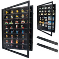 Hodeframe 18x24 Large Black Shadow Box Frame with Removable Shelves (Black, 18x24) – Deep Display Case for Collectibles