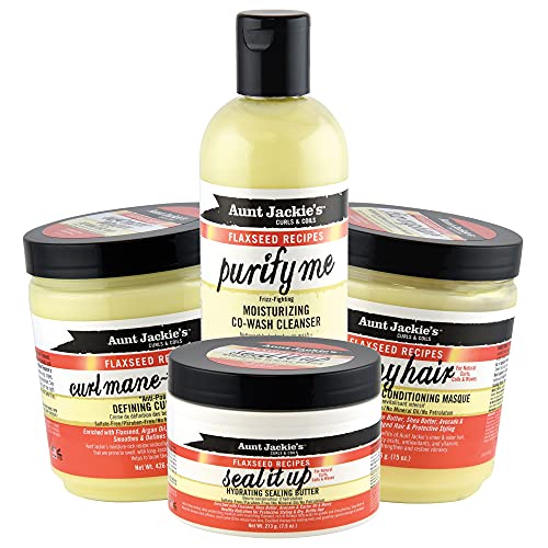 Aunt Jackie's 911 Damage Repair Hair Treatment Bundle - Flaxseed & Oils