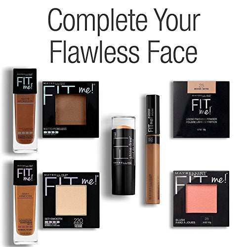 Maybelline Fit Me Matte Poreless Powder Makeup - Warm Sun 0.29oz Pack of 2 Variation 334 WARM SUN