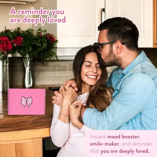 Happy Gift Set ? Spa Pamper Kit, Smile Socks, Motivational Uplifting Quotes, Silly Sleep Mask | Self-Care Gift Box for Women, Mother's Day (Premium Set)